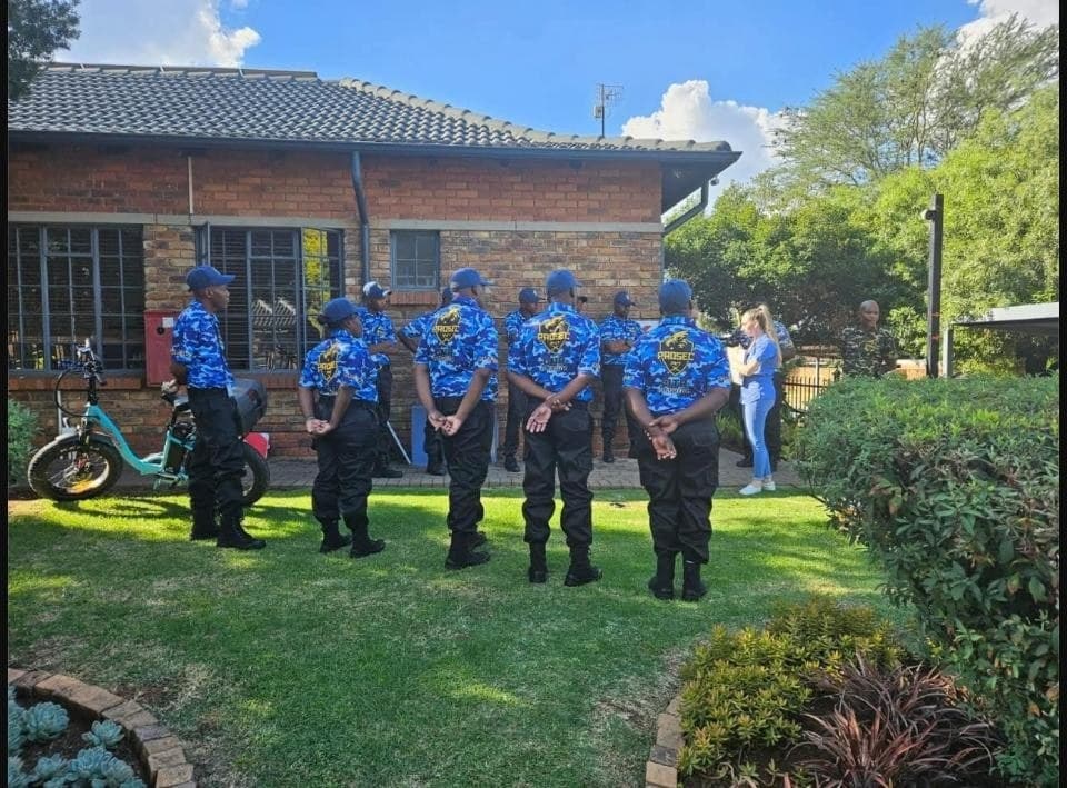 Prosec CITR officers on parade at the Sinoville premises